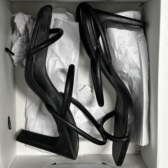 Aldo Black Strappy Heels - Picture 7 of 7